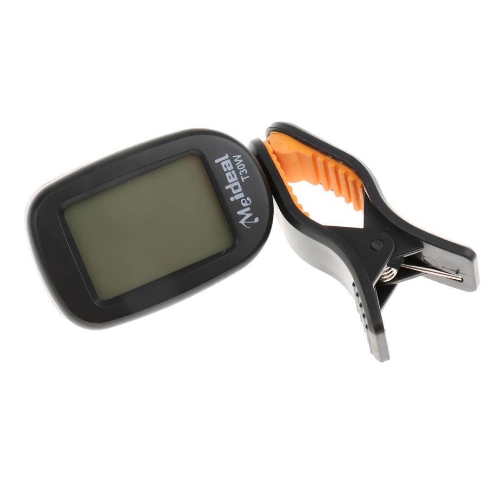 Clip on LCD Digital Chromatic Electric Guitar Tuner Bass Ukulele Banjo Black