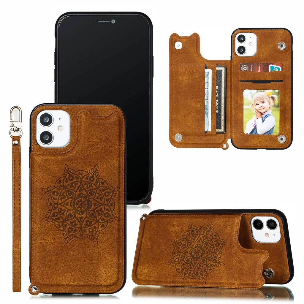 Ốp điện thoại dạng ví da có ngăn đựng thẻ cho iPhone 11 Pro Max iPhone X XS Max XR SE 2020 iPhone 7 iPhone 8 Plus