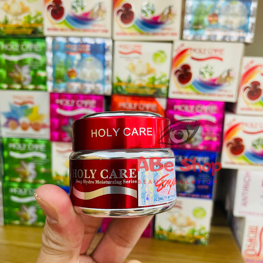 KEM HOLY CARE ĐỎ - WHITENING DAY AND CREAM SKIN CARE CREAM - DƯỠNG TRẮNG TÁI TẠO DA 5 TÁC DỤNG 20G