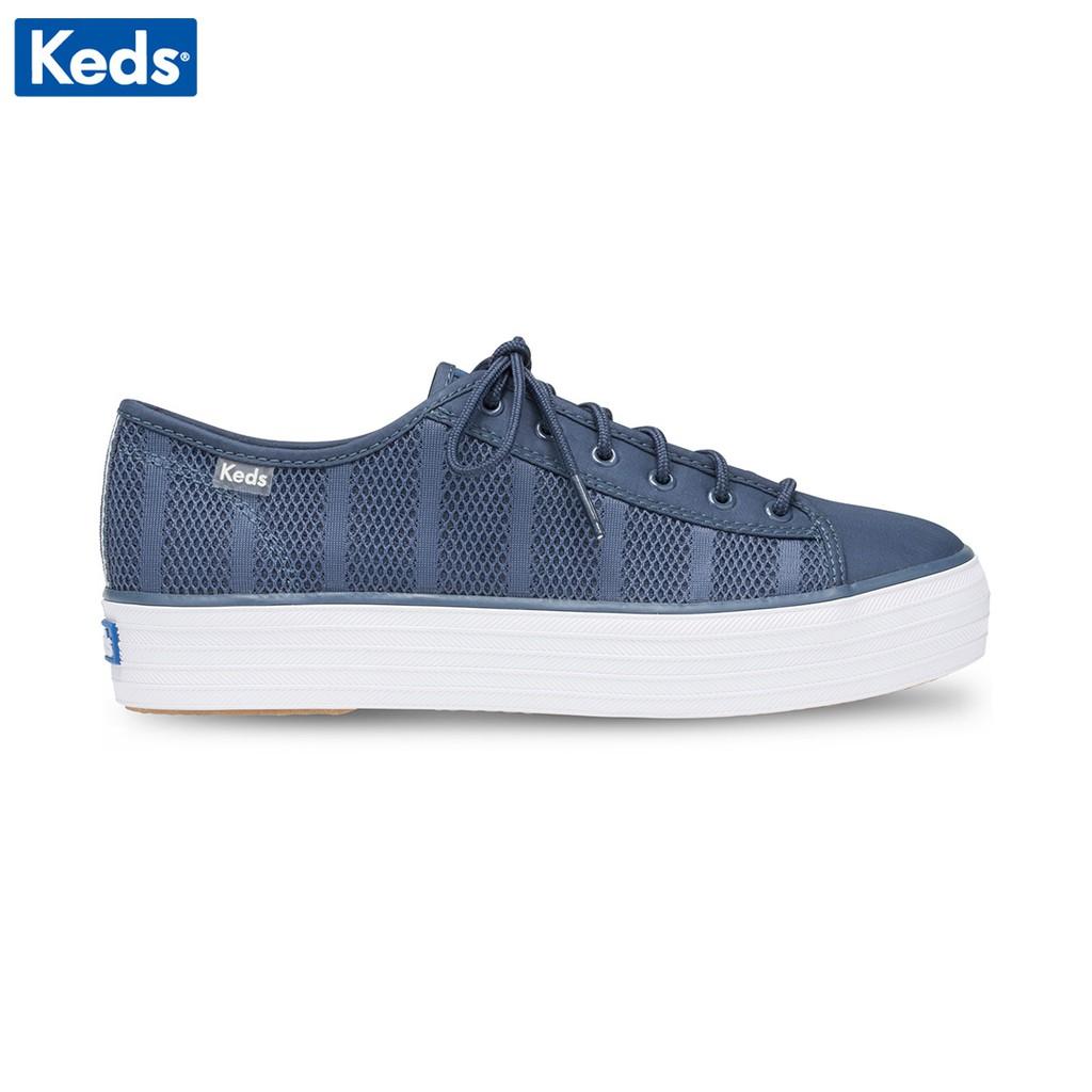 Giày Keds Nữ - Triple Kick Striped Mesh Indigo - KD058055