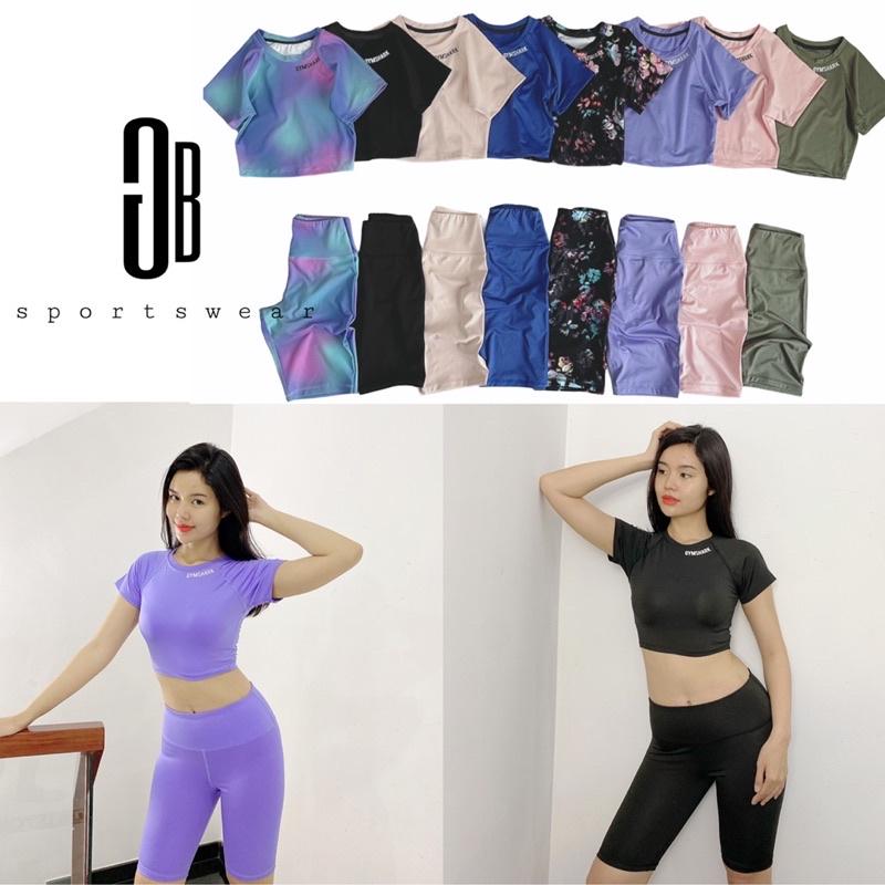 Set đùi lỡ biker thể thao nữ GS tập gym yoga aerobic hot trend