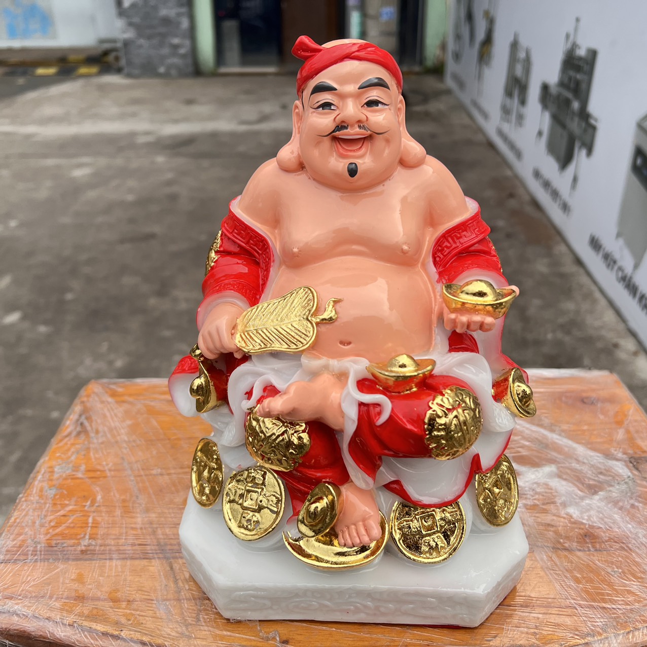 Tượng Thần tài Thổ Địa đá Việt Nam cao 25cm