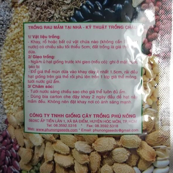 PN - Hạt giống Mầm Củ Cải Đỏ 30G - Trồng Rau Xanh Rau Sạch Organic Bằng Đất Sạch, Mùn Dừa Và Phân Bón Hữu Cơ