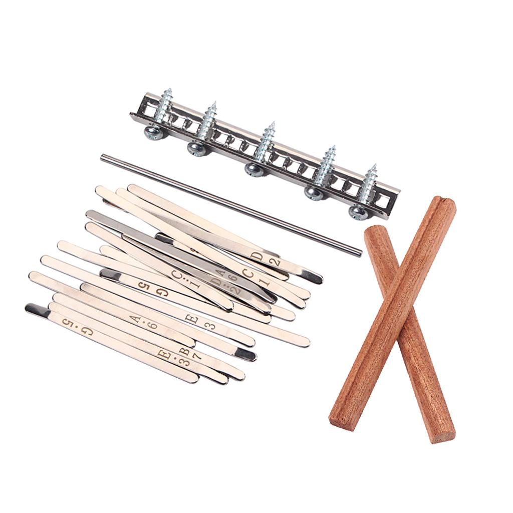 Sunnimix Tinh Tế 17 Phím Kalimba Thay Thế Thép Phím + Cầu