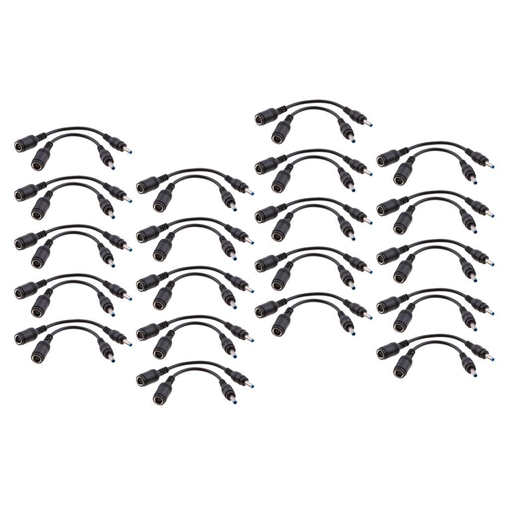 40x DC 7.4x5.0mm to 4.5x3.0mm For HP DELL Laptop Adapter Connector Cable