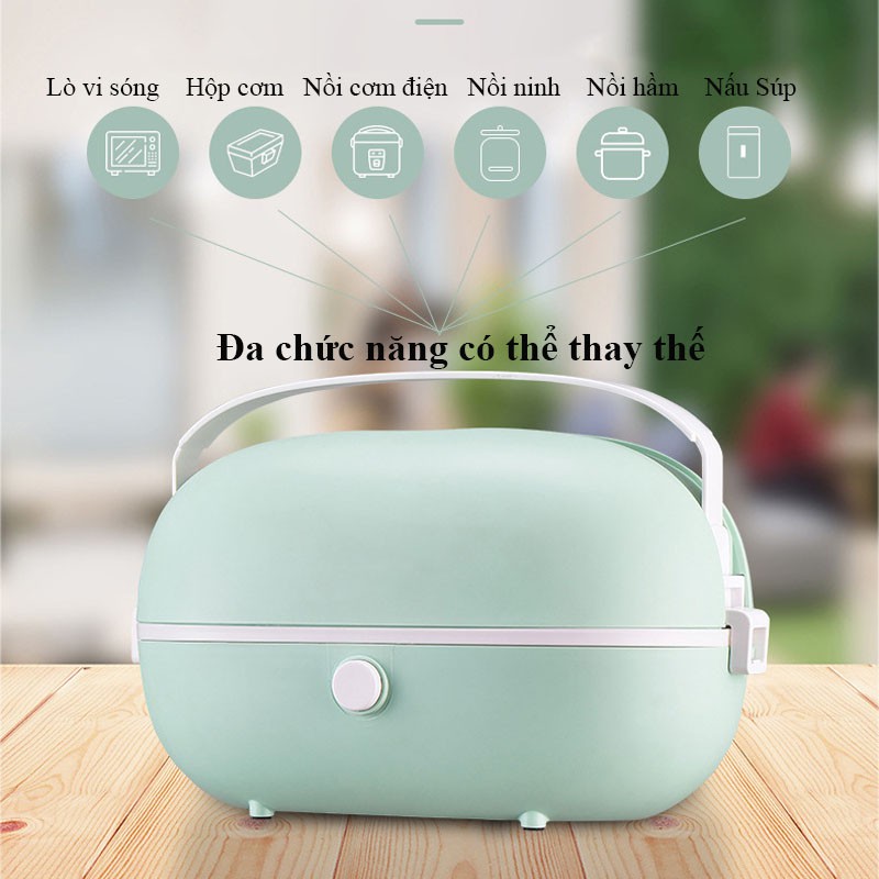 Hộp Cơm Cắm Điện - Nồi Cơm Điện Mini Văn Phòng Hâm Nóng Thức Ăn