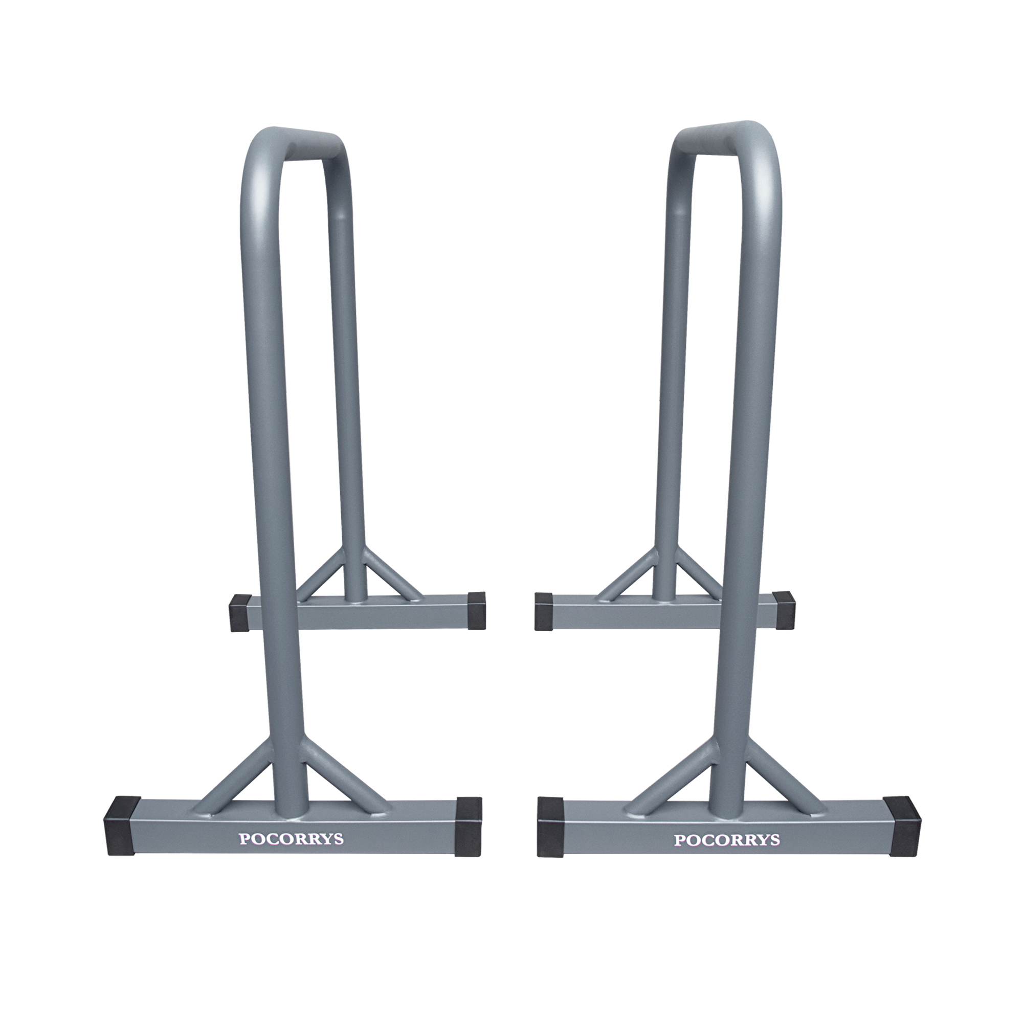 Combo 3 bộ Xà kép, Dụng cụ chống đẩy, Parallettes Pocorrys 02, Màu ghi