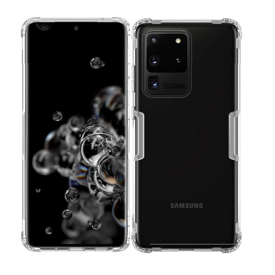 Ốp lưng dẻo cho Samsung Galaxy S20 Ultra hiệu Nillkin mỏng 0.6mm, chống trầy xước - Hàng chính hãng