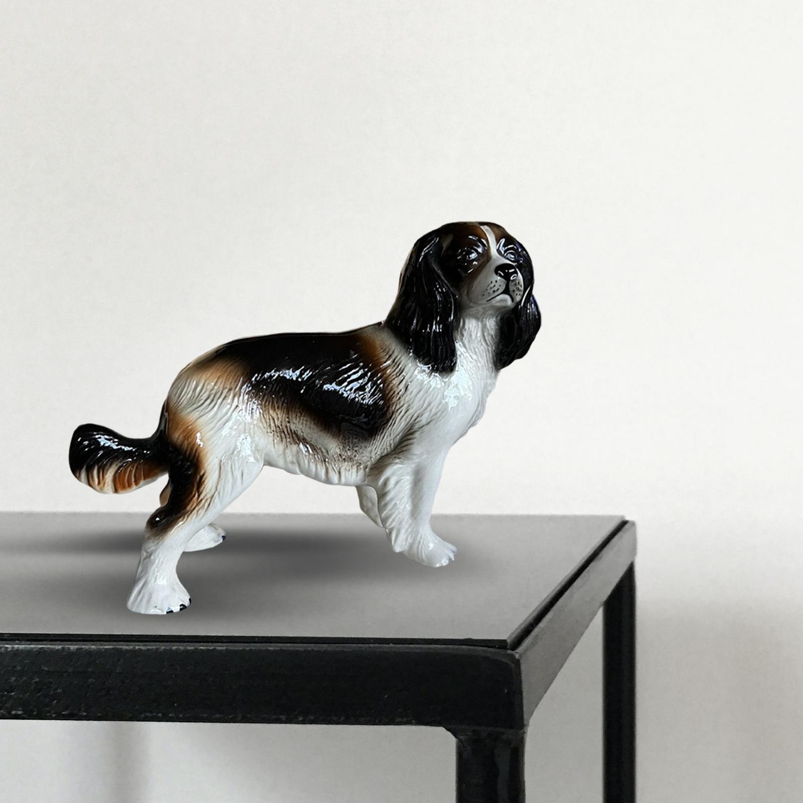 Adorable Dog Animal Figurine Statue Resin Animals Figure for Decoration
