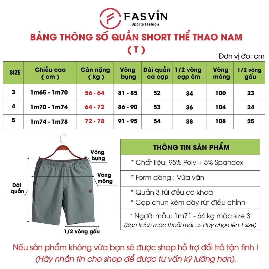 Quần Đùi Nam FASVIN dáng lửng Vải Đẹp Hàng Nhà Máy Chất Lượng Cao Thể Thao Hay Mặc Nhà T23558.HN