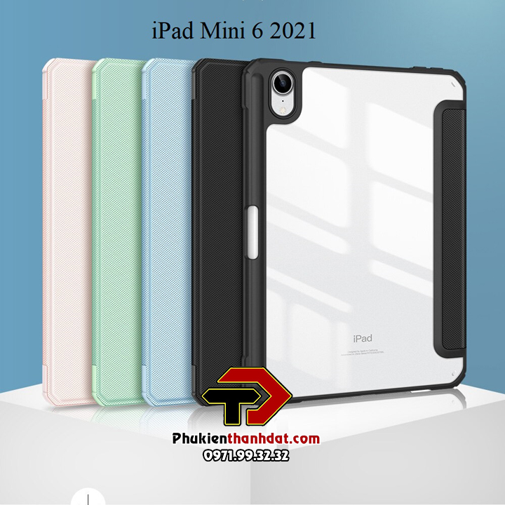 Bao da dành cho iPad Mini 6 chính hãng DUX DUCIS TOBY series Smartcover - Hàng nhập khẩu 