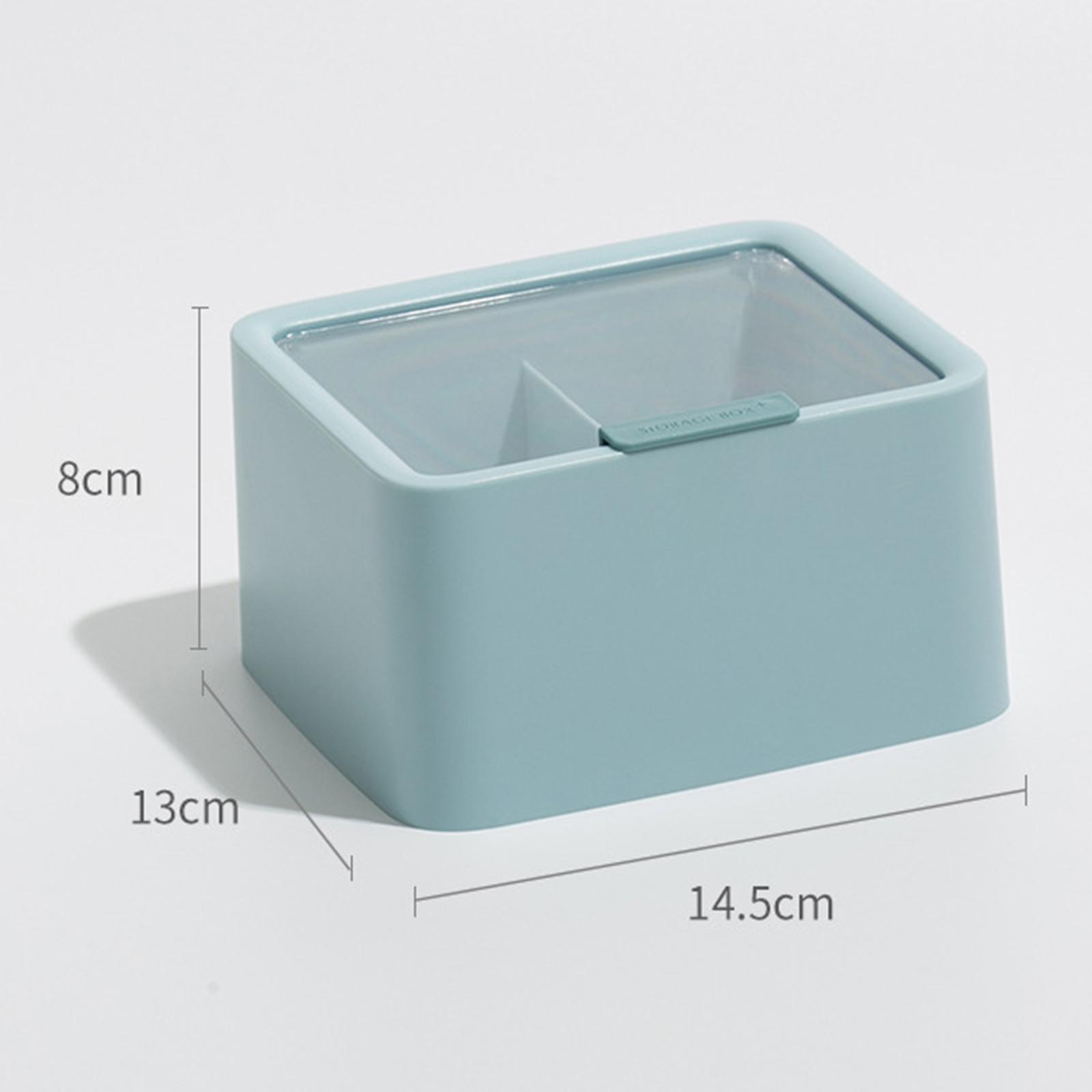 ABS Cotton Pad Storage Box Dustproof for Countertop Lipstick Bathroom