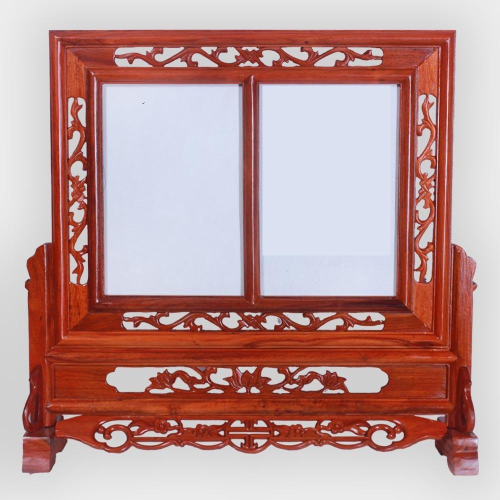 Khung ảnh thờ đôi gỗ hương