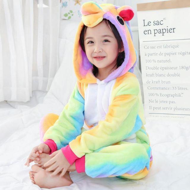 BỘ đồ thú kỳ lân UNICORN RAINBOW CHO TRẺ EM