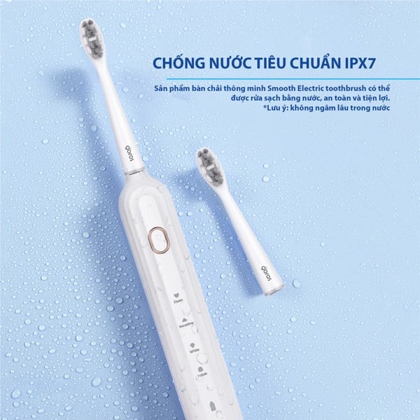 Bàn Chải Đánh Răng Điện GOROS Smooth Electric Toothbrush - Hàng Chính Hãng