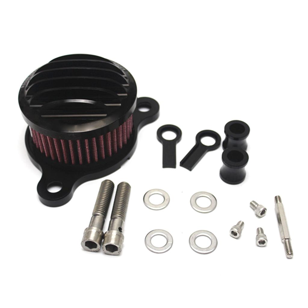 Retro Motorcycle Air Filter Fences for Harley-Davidson XL883 /1200 X48 Black