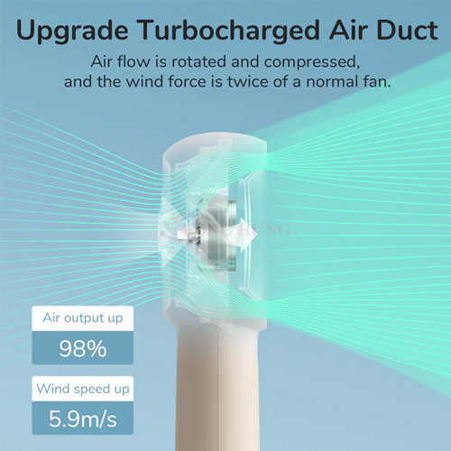 Quạt mini tích điện cầm tay Jisulife Handheld Fan Life5 Plus 4000mAh - Hàng chính hãng