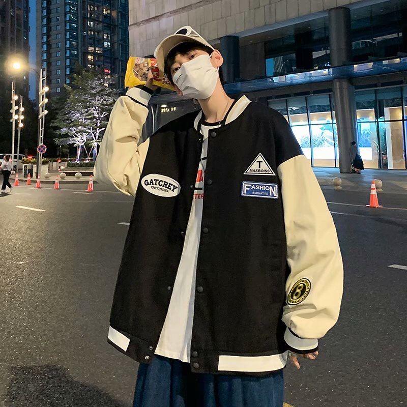 Áo khoác bomber jacket cao cấp form rộng FASHION vải dù xịn ️Áo bomber Varsity dáng Unisex nam nữ D03
