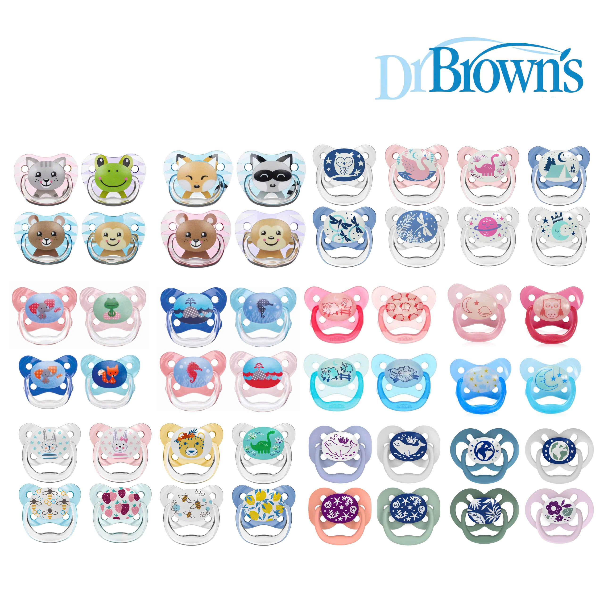[ Tách set Ko hộp + Ko nắp ] Lẻ 01 cái ty ngậm Dr.Brown's Prevent / Dr.Brown's Advantage (0-6m/6-18m )