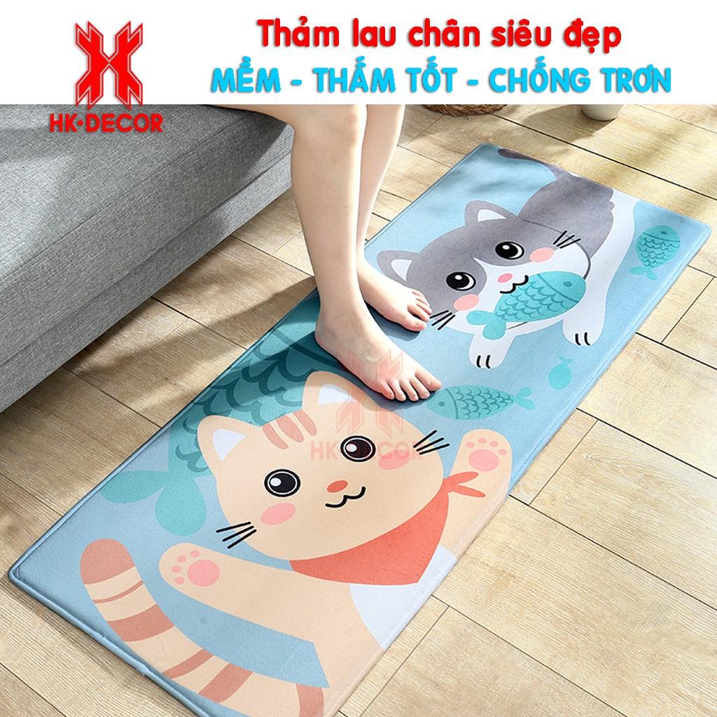 Thảm trang trí, trải sàn, bếp, nhà tắm, phòng khách, thảm lông hình con vật, chùi chân, lau chân, lót sàn nhà