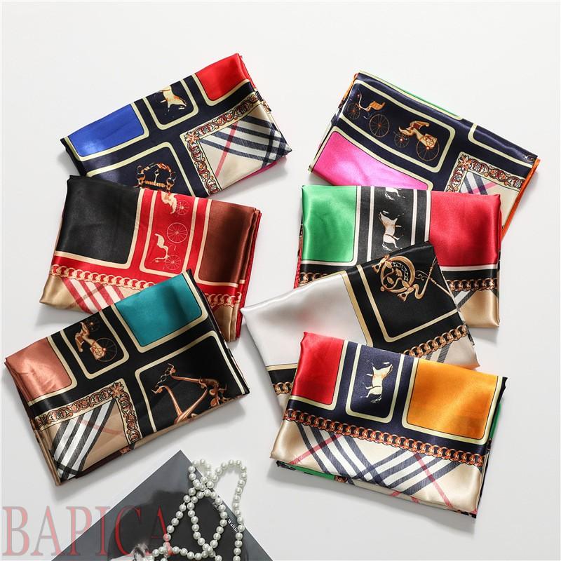 Khăn bandana làm áo turban lụa vuông 90x90,khăn bandana choàng cổ đội đầu C7