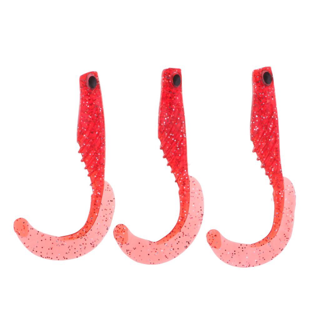 3pcs Soft Fishing Lure Baits Fishing Lure Simulation Bait Fish Made of durable Silica gel Easy to use