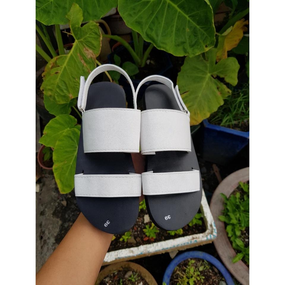 sandal đồng nai xăng đan nam nữ đế đen quai trắng suze từ 34 nữ đến 43 nam