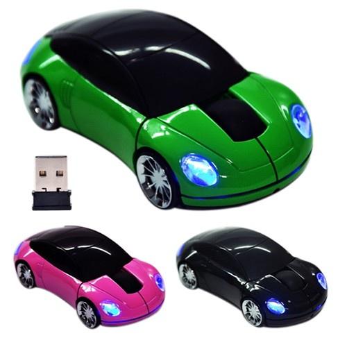 CHUỘT KHÔNG DÂY HÌNH XE HƠI ĐỘC ĐÁO VỚI ĐẦU NHẬN USB 2.4GHZ DI CHUYỂN NHANH NHỎ GỌN XU HƯỚNG MỚI HIỆN NAY