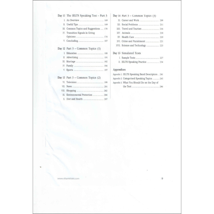 Sách 15 Days' Practice for IELTS Speaking (Tái Bản 2020)
