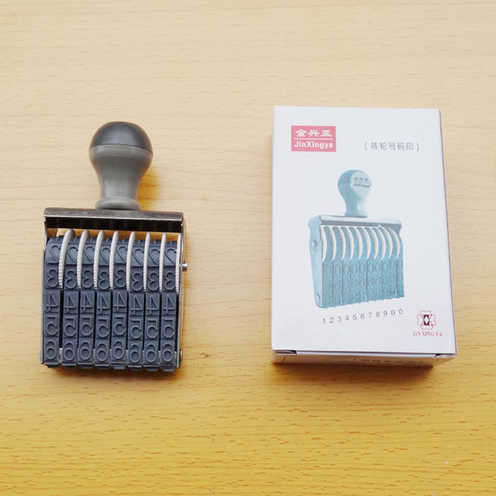 Numbering Stamp Numeric Rolling 8 digits Symbol for Stationery Office Date