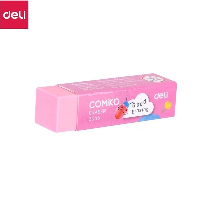 Gôm tẩy màu 4B Deli 3045 màu hồng