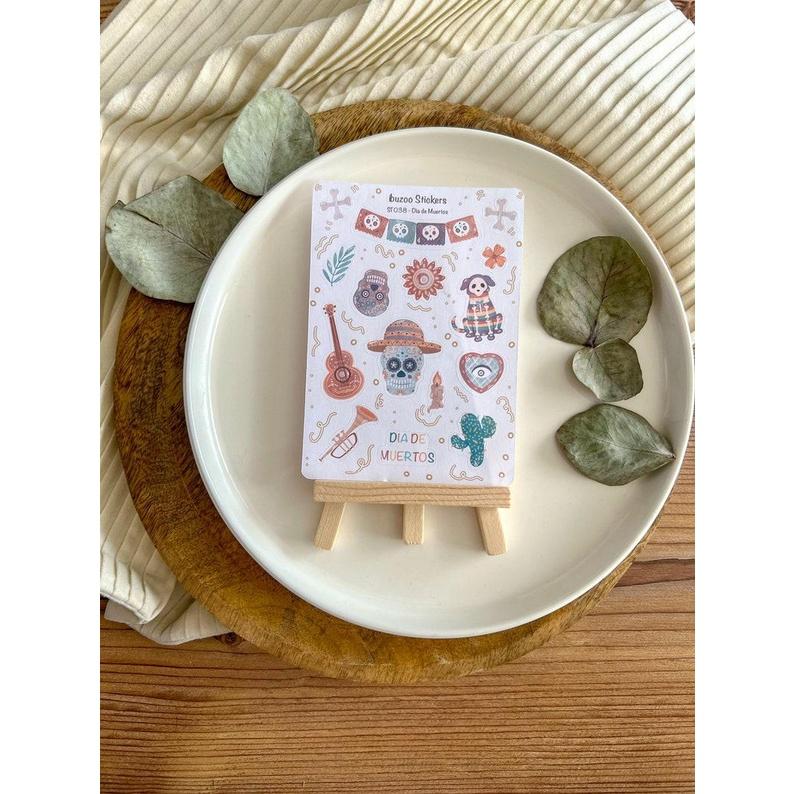 Sticker tự thiết - sticker sheet dia de muertos - hình dán sổ, nhật kí bullet journal - unim021