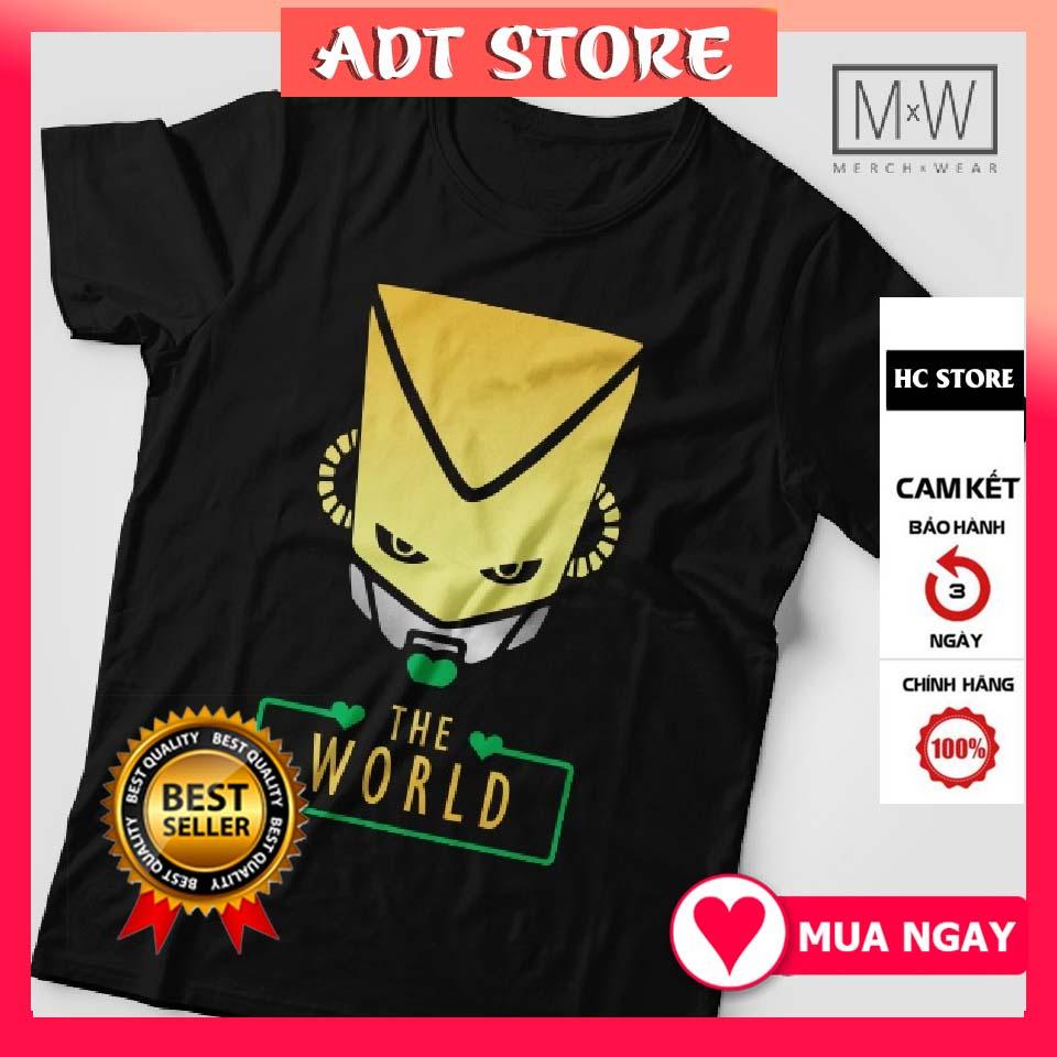 Áo thun in hình The World - JoJo's Bizarre Adventure Tshirt Anime Manga độc đẹp giá xưởng