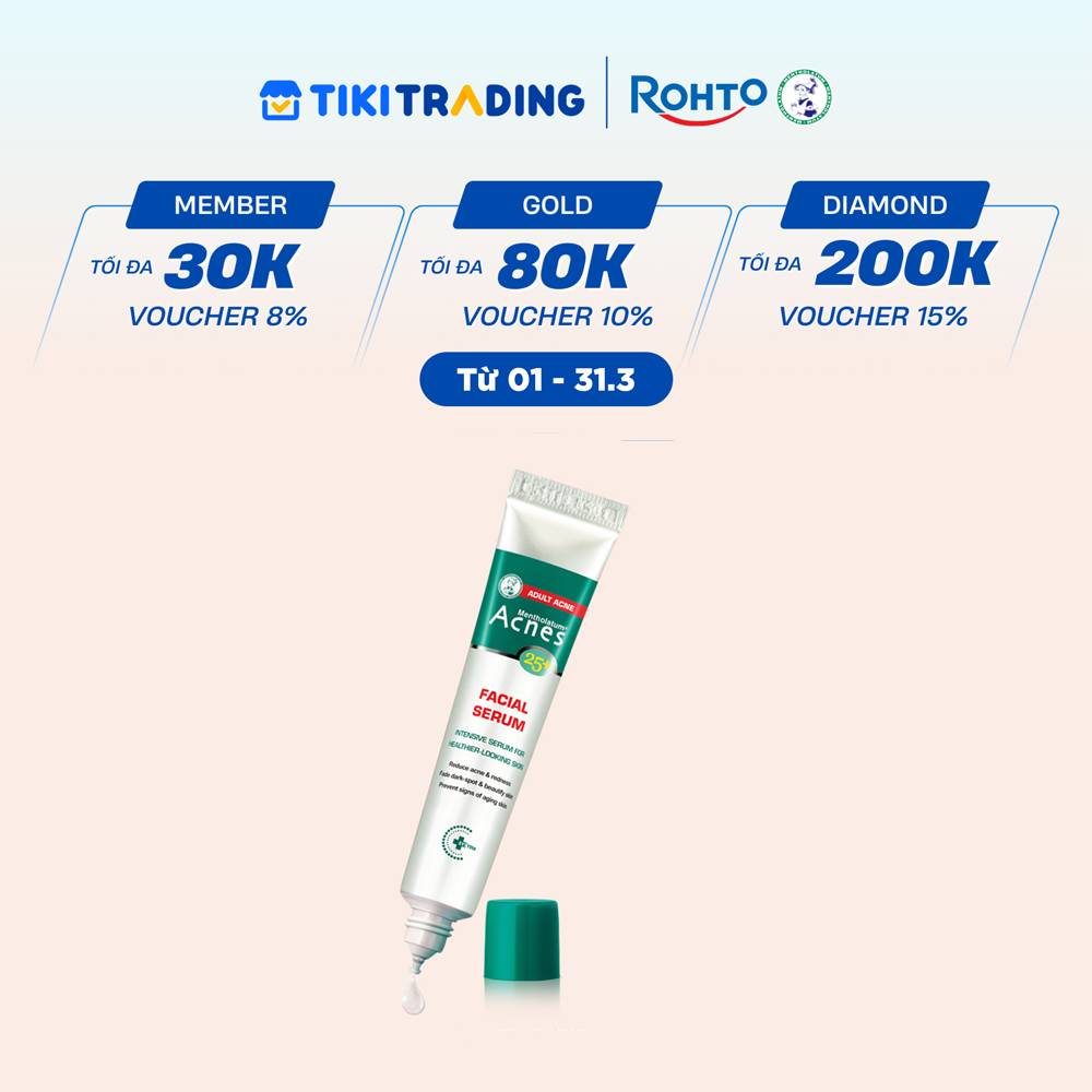 Serum chấm mụn chuyên biệt cho da mụn ở tuổi trưởng thành Acnes 25 Facial Serum 20ml