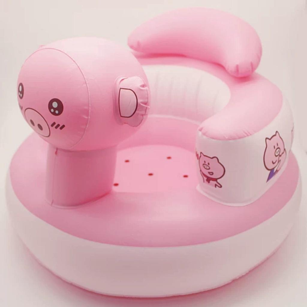 Ghế tập ngồi ghế hơi tập ngồi cho bé hình heo ngộ nghĩnh, đáng yêu chống gù lưng và an toàn cho bé, TOGABO.