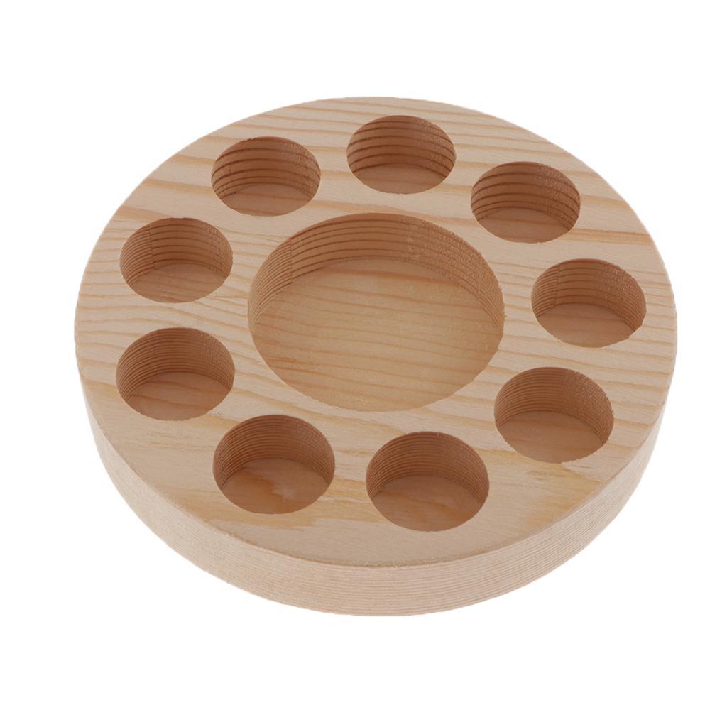 2Set Essential Oil Storage Box Wooden Aromatherapy Organizer Display Holder Tray