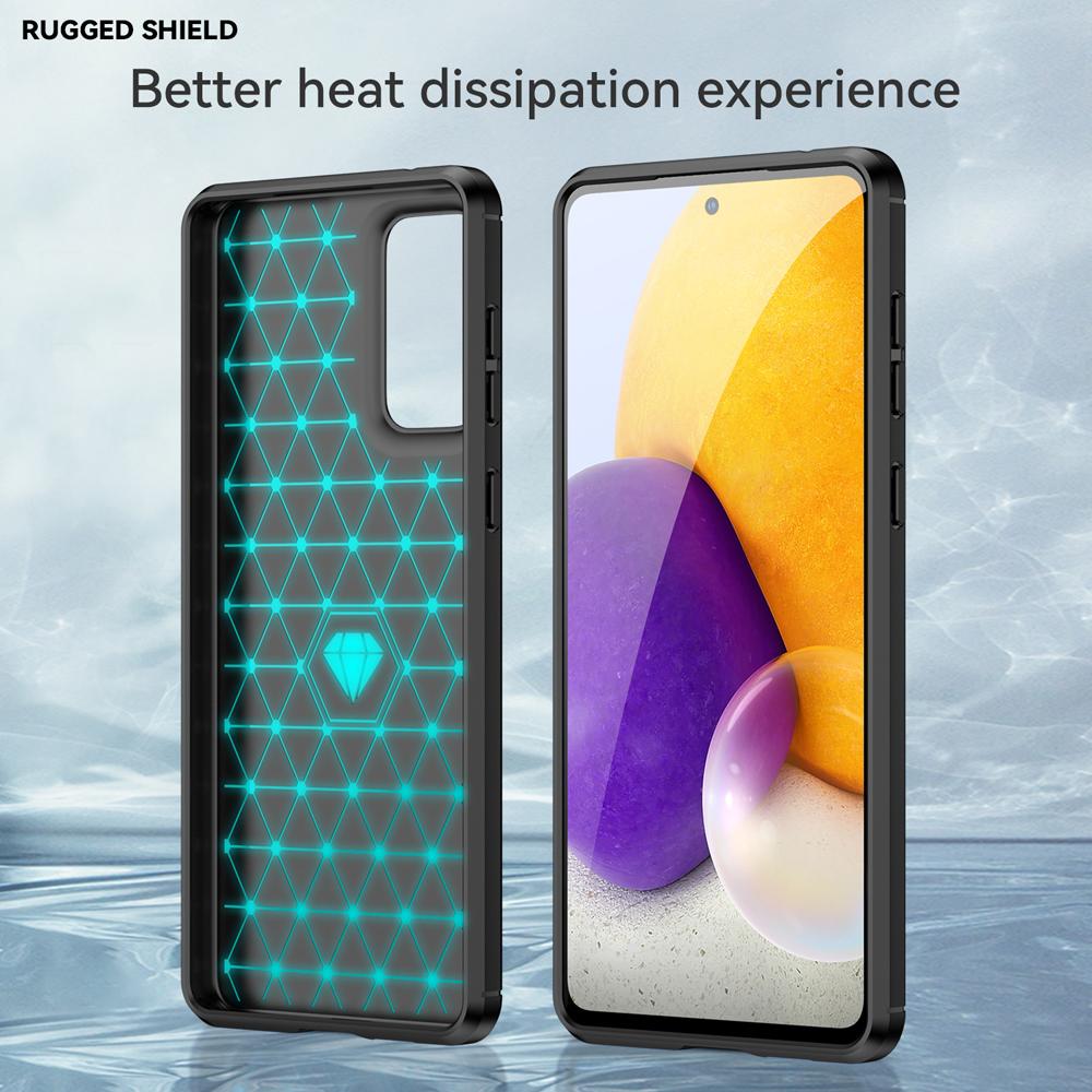 Ốp lưng dành cho Samsung A73 5G ốp silicone mềm Carbone phay xước chống sốc chống vân tay