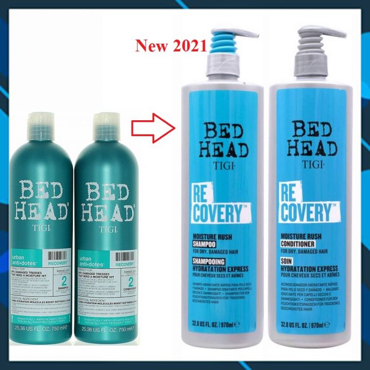 Cặp đôi gội - xả Bed Head Tigi xanh dương số 2 dành cho tóc khô, xơ, rối