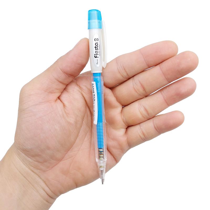 Bút Chì Bấm 0.5 mm Fiesta - Pentel AX105W-S - Màu Xanh