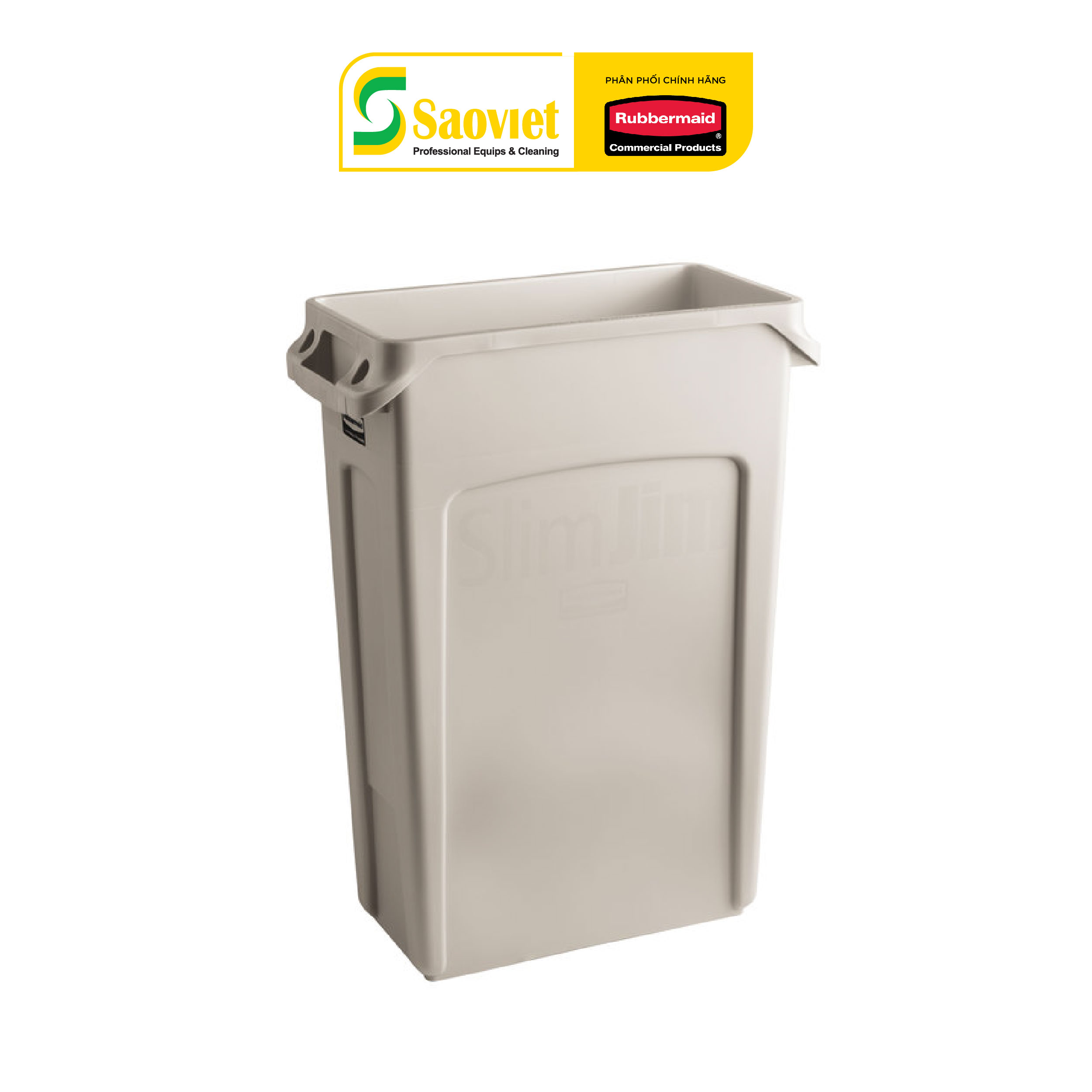 Thùng Rác Nhựa SLIM JIM Vận Chuyển Tiện Lợi Rubbermaid - SKU: FG354060/1956185/1956186 | SAOVIETCO