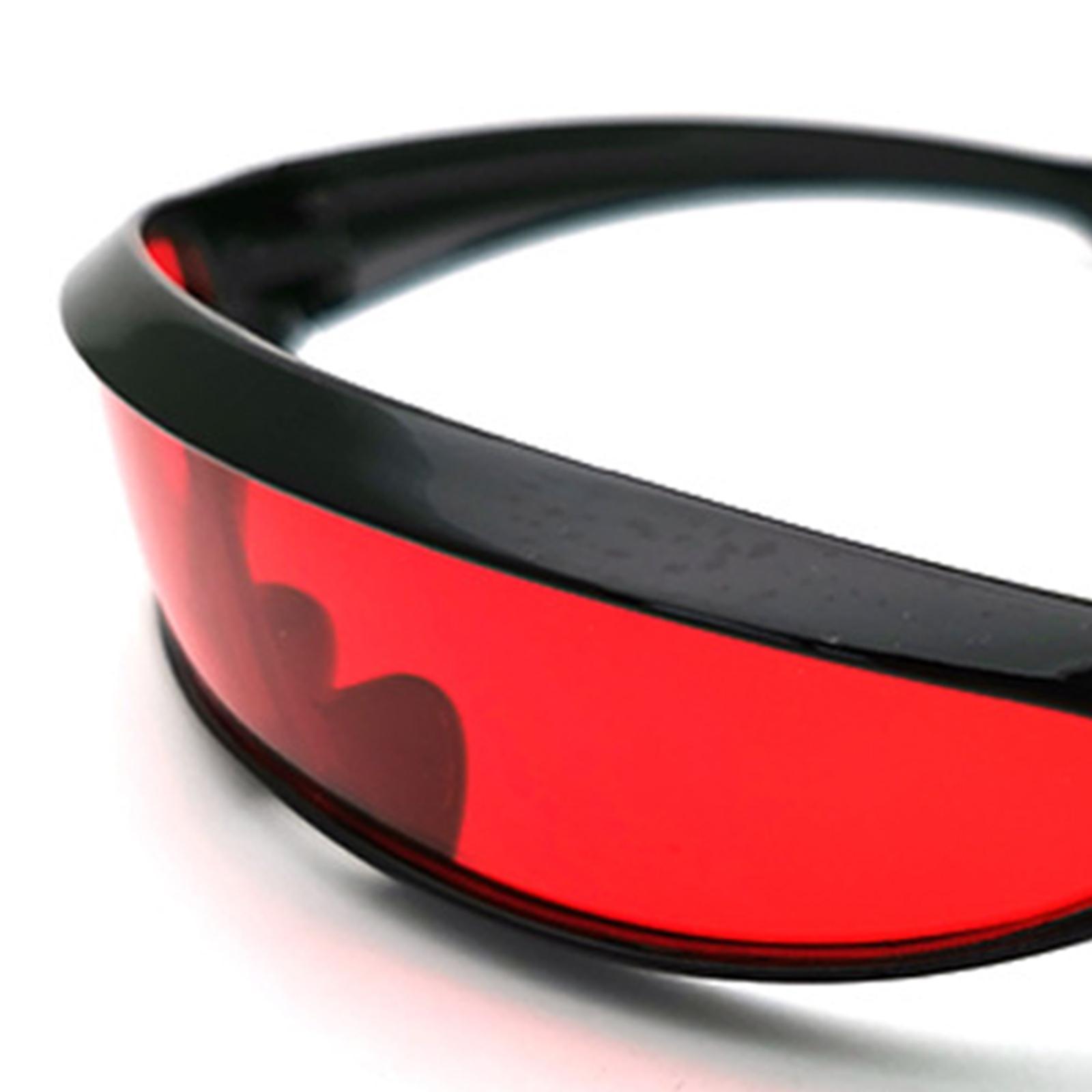 Futuristic Narrow Sunglasses Monolens  Lens Visor Robotic Cosplay