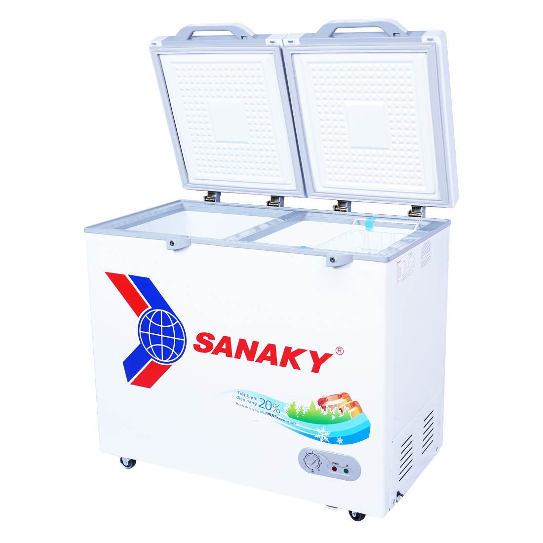 TỦ ĐÔNG SANAKY 210 LÍT VH-2599A2KD ĐỒNG (R600A) (KÍNH CƯỜNG LỰC) - HÀNG CHÍNH HÃNG