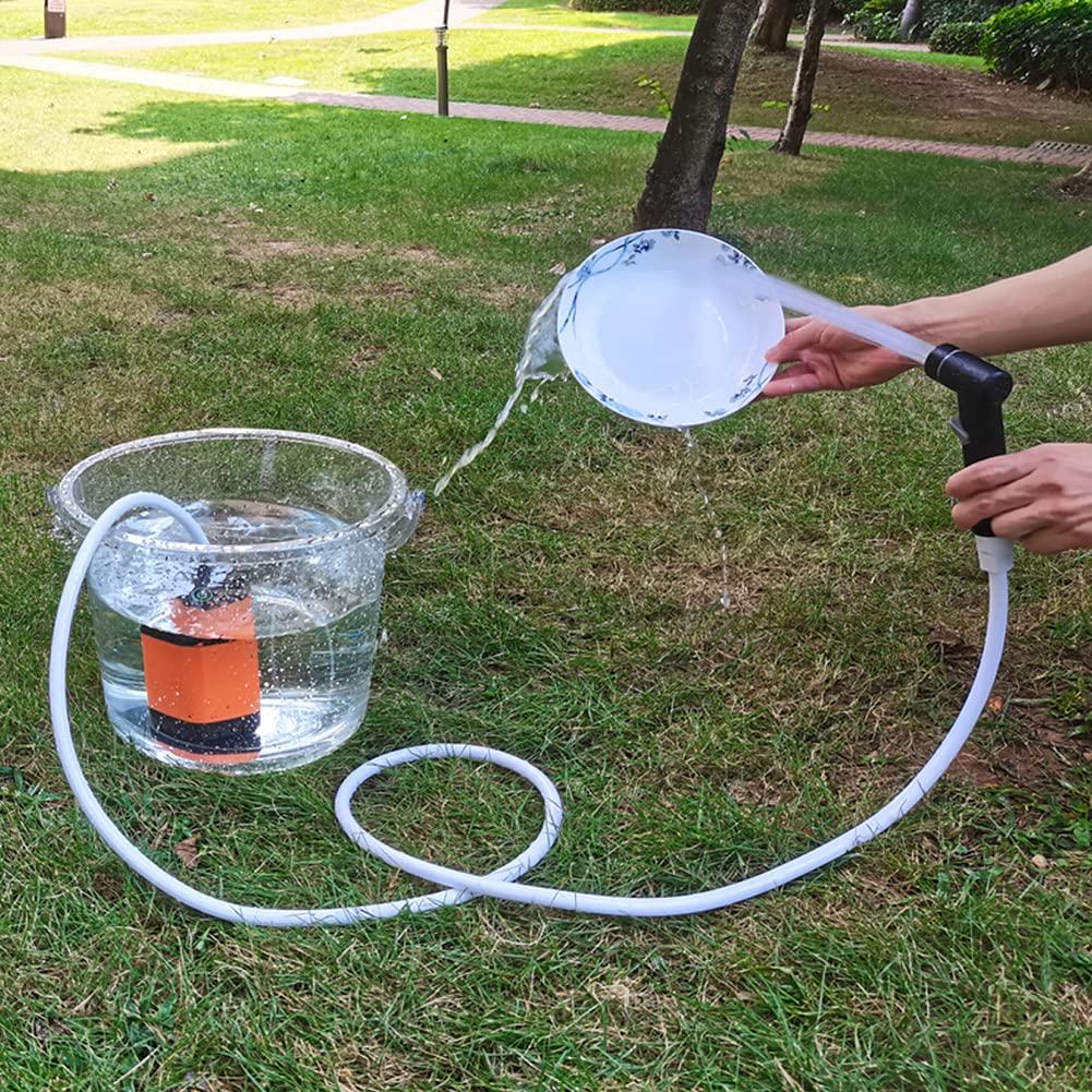 Vòi sen ngoài trời di động, tích hợp 4800 mAh, vòi hoa sen cắm trại áp lực nước cao, vòi hoa sen cắm trại sạc điện để làm sạch động vật nuôi ở bãi biển ngoài trời