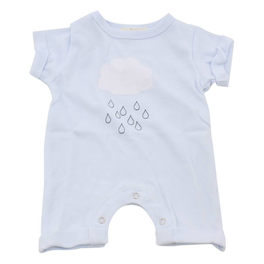 Bodysuit Bé Trai Ngắn In Hình K&amp;K Babies And Kids BODY001 - Xanh Nhạt