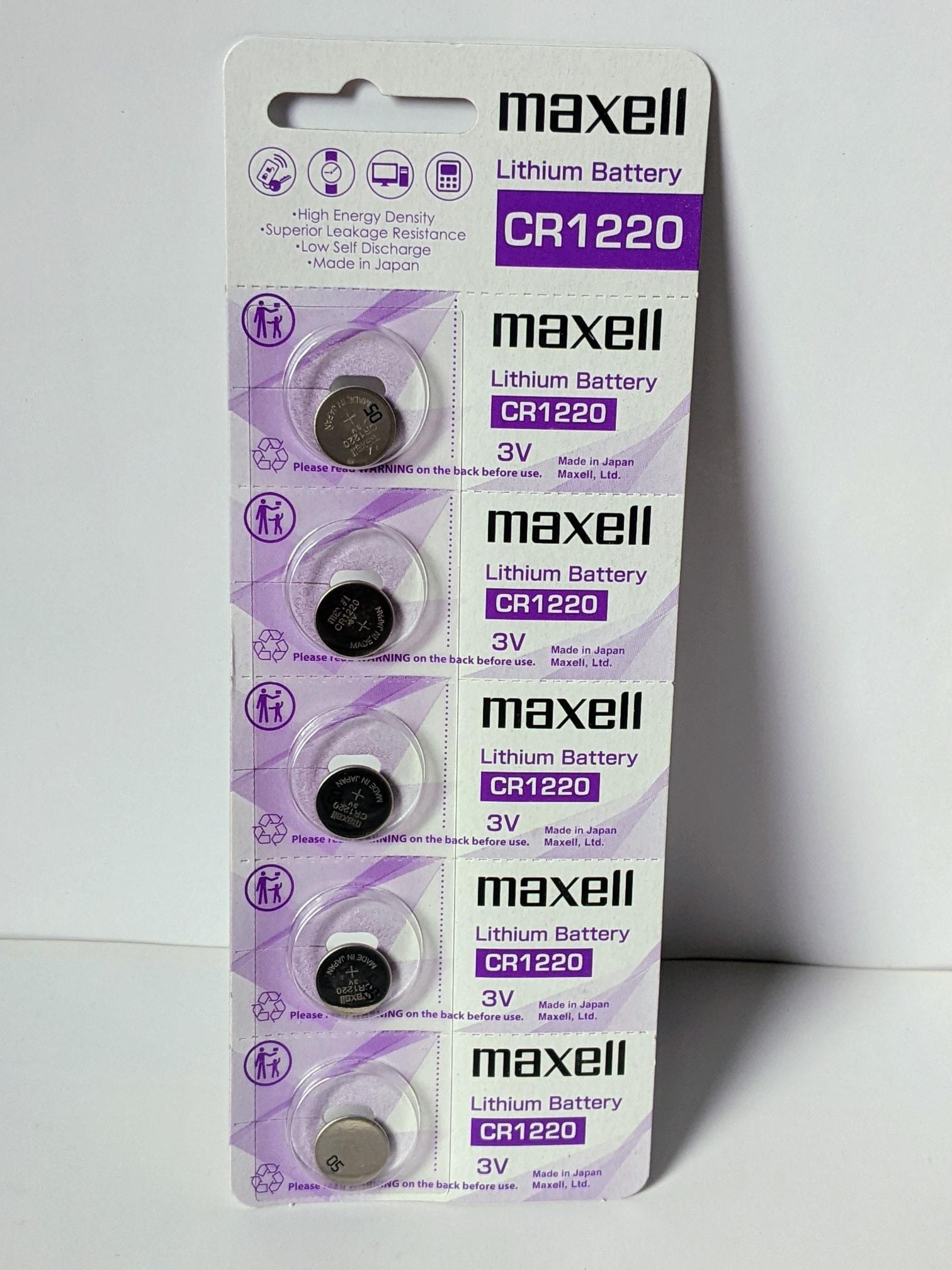 Pin chính hãng Maxell CR1220 Lithium 3V - Made In Japan dành cho đồng hồ, máy tính, smartkey, thiết bị điện tử... - 1 Viên