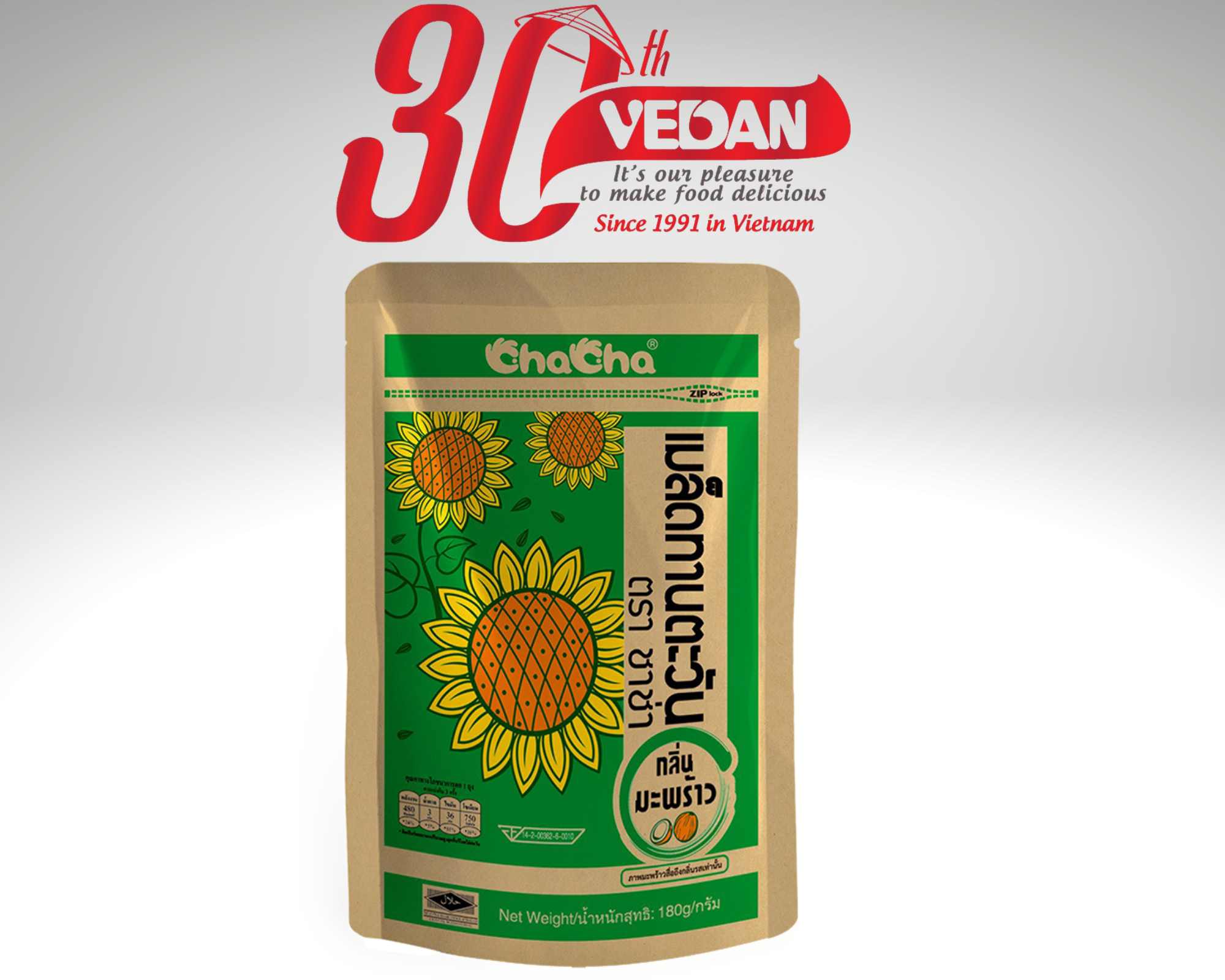 Hạt Hướng Dương CHACHA Vị Dừa 180g