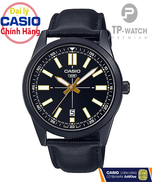 Đồng Hồ Nam Dây Da Casio Standard MTP-VD02BL-1EUDF Chính Hãng - MTP-VD02BL-1E