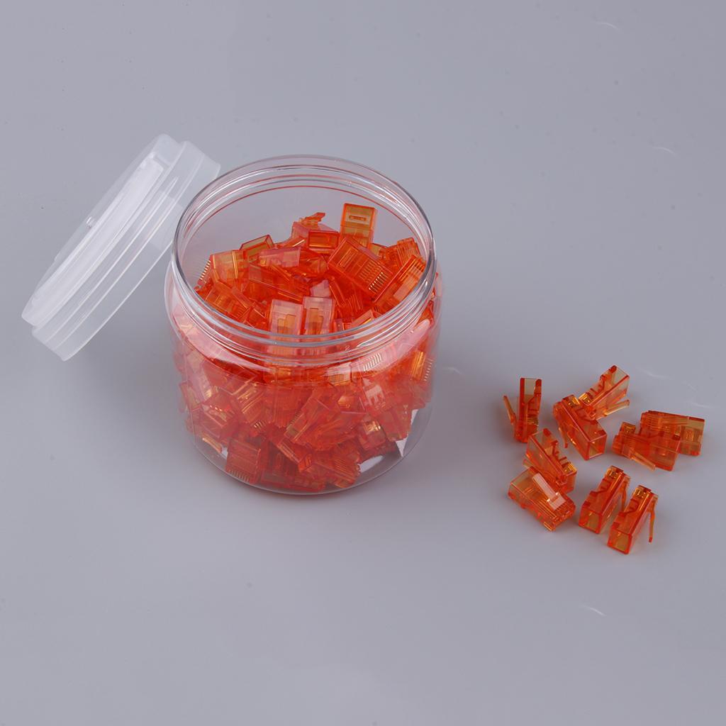 Cat six  Ends,100- cat six /cat  /   Connector,  Cable