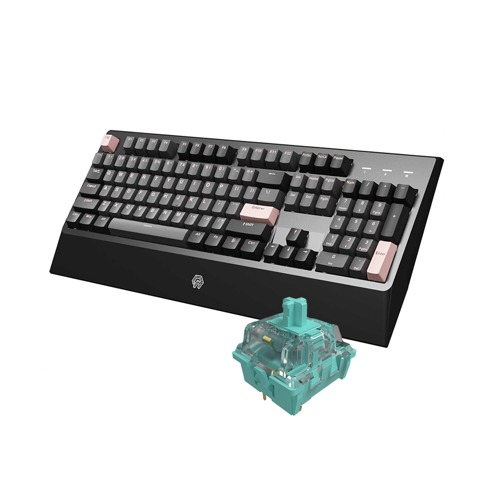 Bàn phím cơ Mojike GK1 Black Pink _Hàng chính hãng