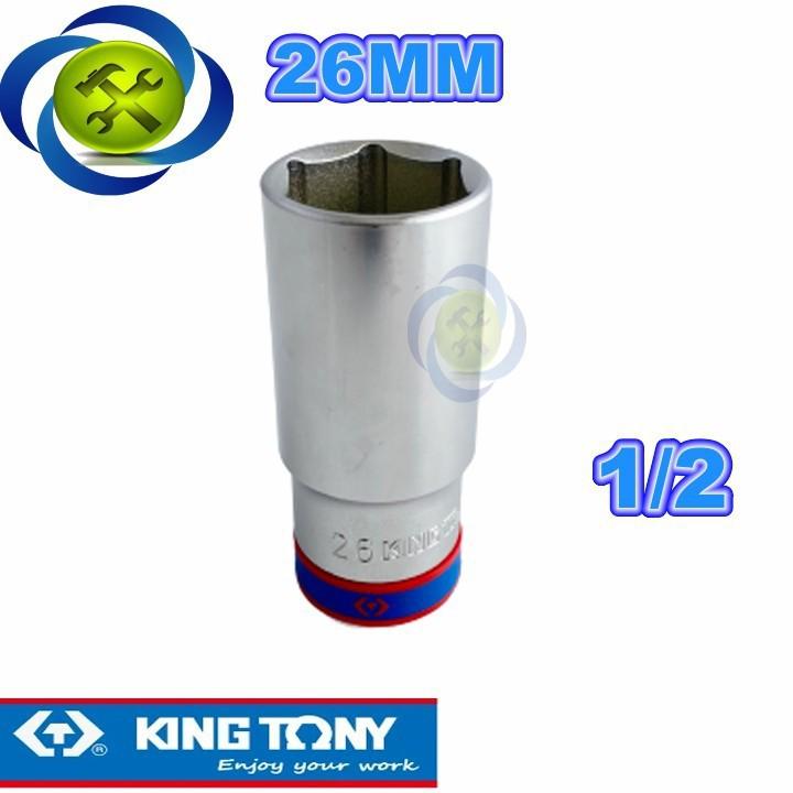 Tuýp 26mm 1/2 Kingtony 423526M loại dài 6 cạnh màu trắng